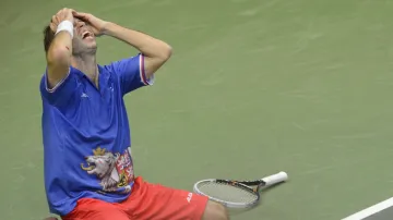 Radek Štěpánek právě zajistil Česku triumf v Davis Cupu