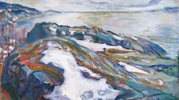 Edvard Munch / Zimní krajina, 1915