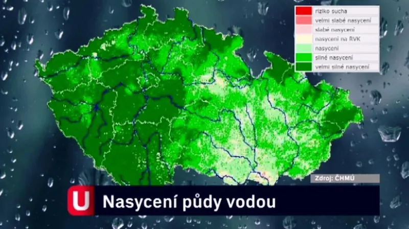 Nasycení půdy vodou (6. červen)
