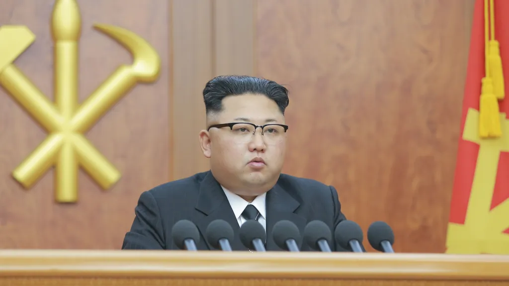 Kim Čong-un během novoročního projevu