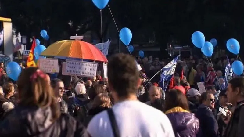 Demonstrace v Římě