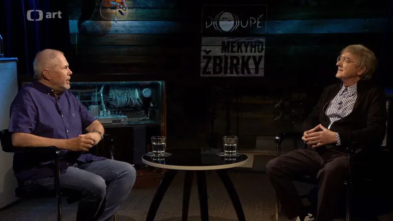 Marek Eben hostem v Doupěti Mekyho Žbirky