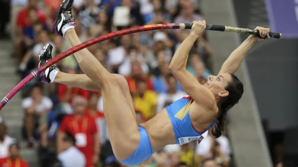 Ruská tyčkařka Jelena Isinbajevová