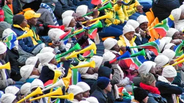 Vuvuzely jihoafrických fanoušků