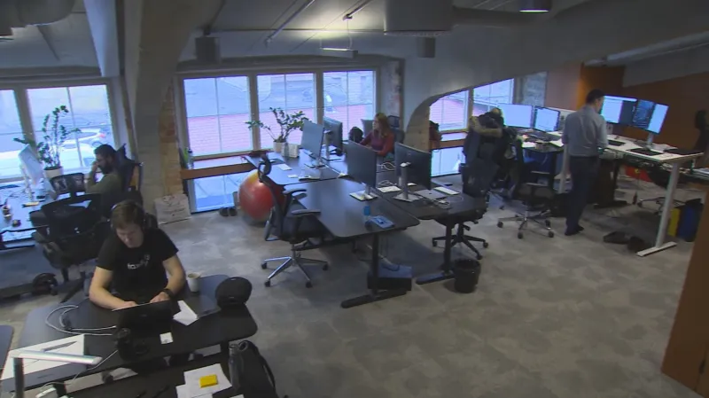 Pohled do ústředí společnosti Bolt (Taxify) v Estonsku