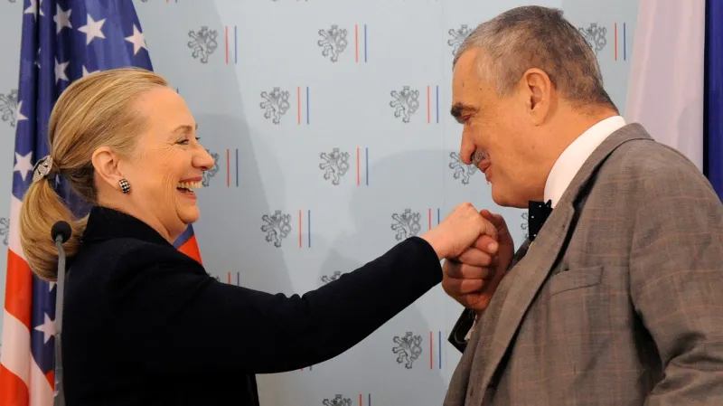 Hillary Clintonová s Karlem Schwarzenbergem