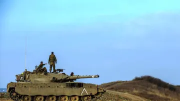Izraelský tank v Pásmu Gazy