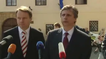 Martin Bursík a Jan Fischer