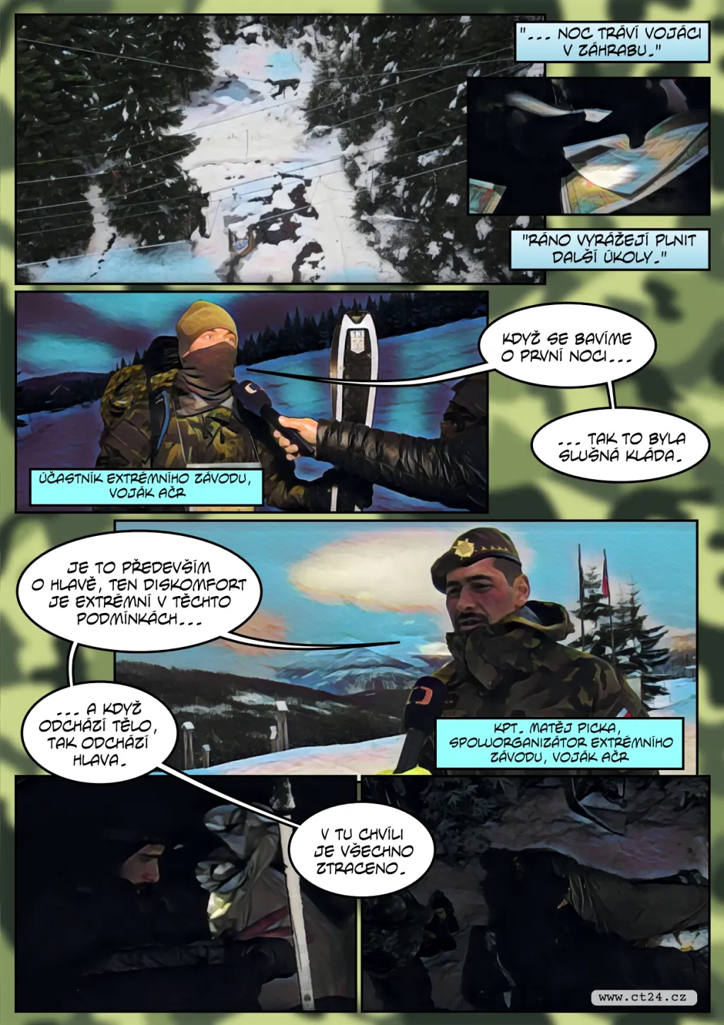 V Krkonoších závodily vojenské hlídky