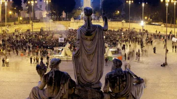 Protivládní protesty v Římě