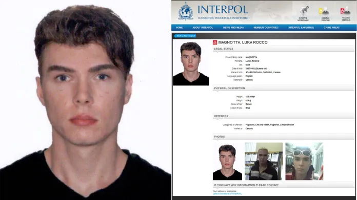 Luka Rocca Magnottu hledal Interpol