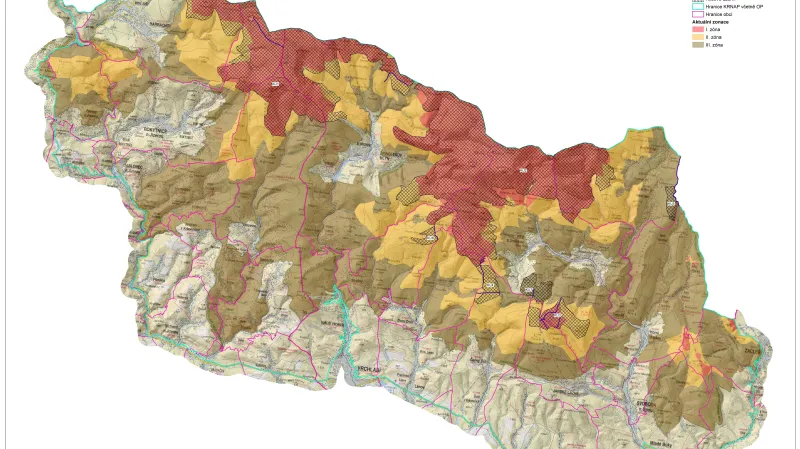 Aktuální uspořádání Krkonošského národního parku
