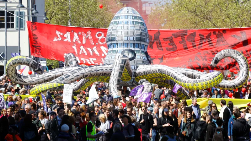 Protest v Curychu