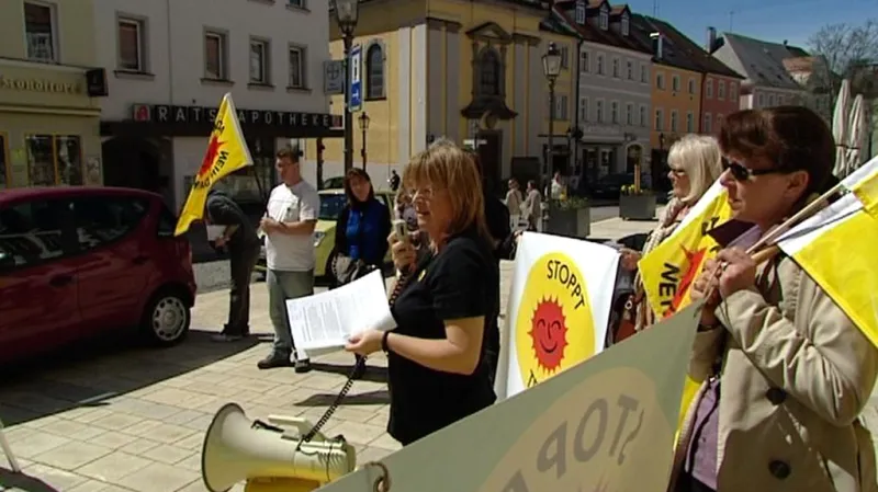 Protest v Marktredwitzu