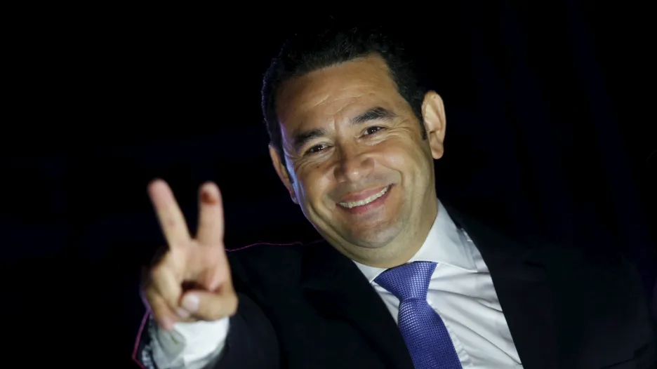 Nový guatemalský prezident Jimmy Morales