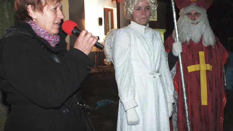 Mikulášská nadílka v Mladkově u Boskovic