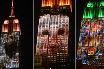 Ohrožená zvířata se světu připomněla na Empire State Building