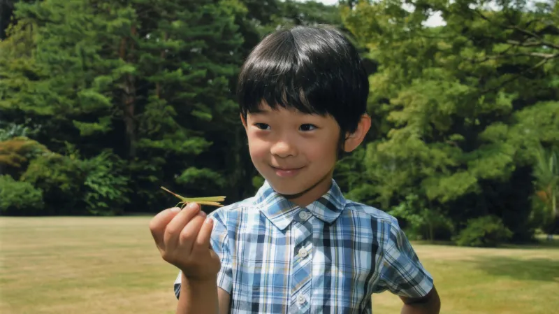 Hisahito na snímku z roku 2012