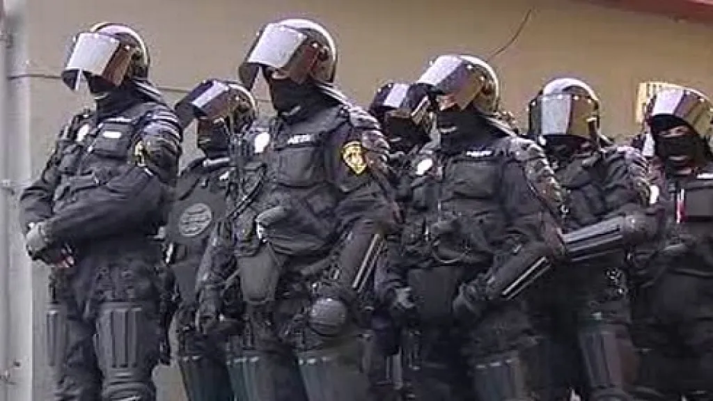 Policejní těžkooděnci