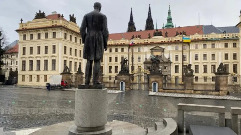 Hradčanské náměstí se připravuje na inauguraci nového prezidenta,  Autor: Ondřej Topinka