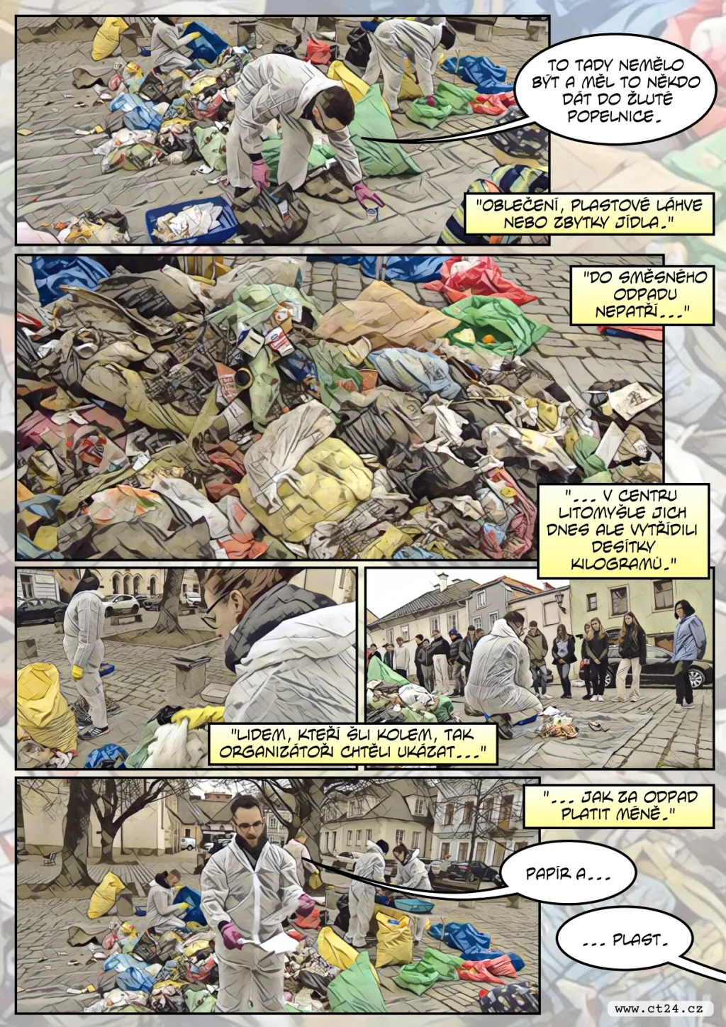 Litomyšl nechala zasypat náměstí odpadky