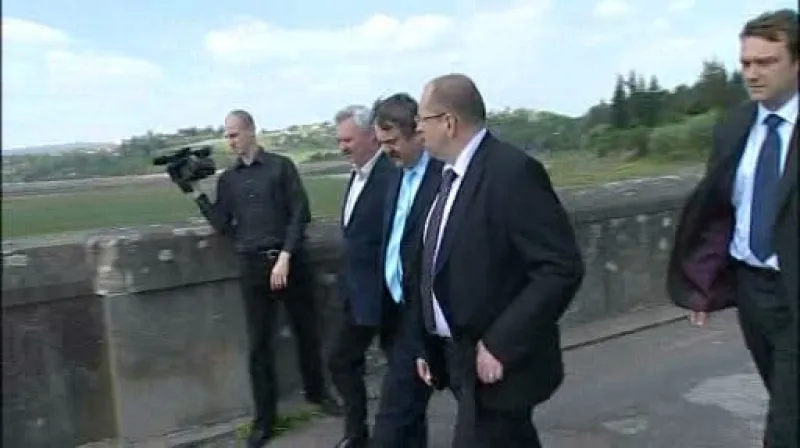 Ministr na Plumlovské přehradě