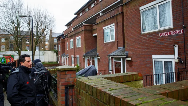 Londýnský byt, ve kterém Emwazi v minulosti bydlel