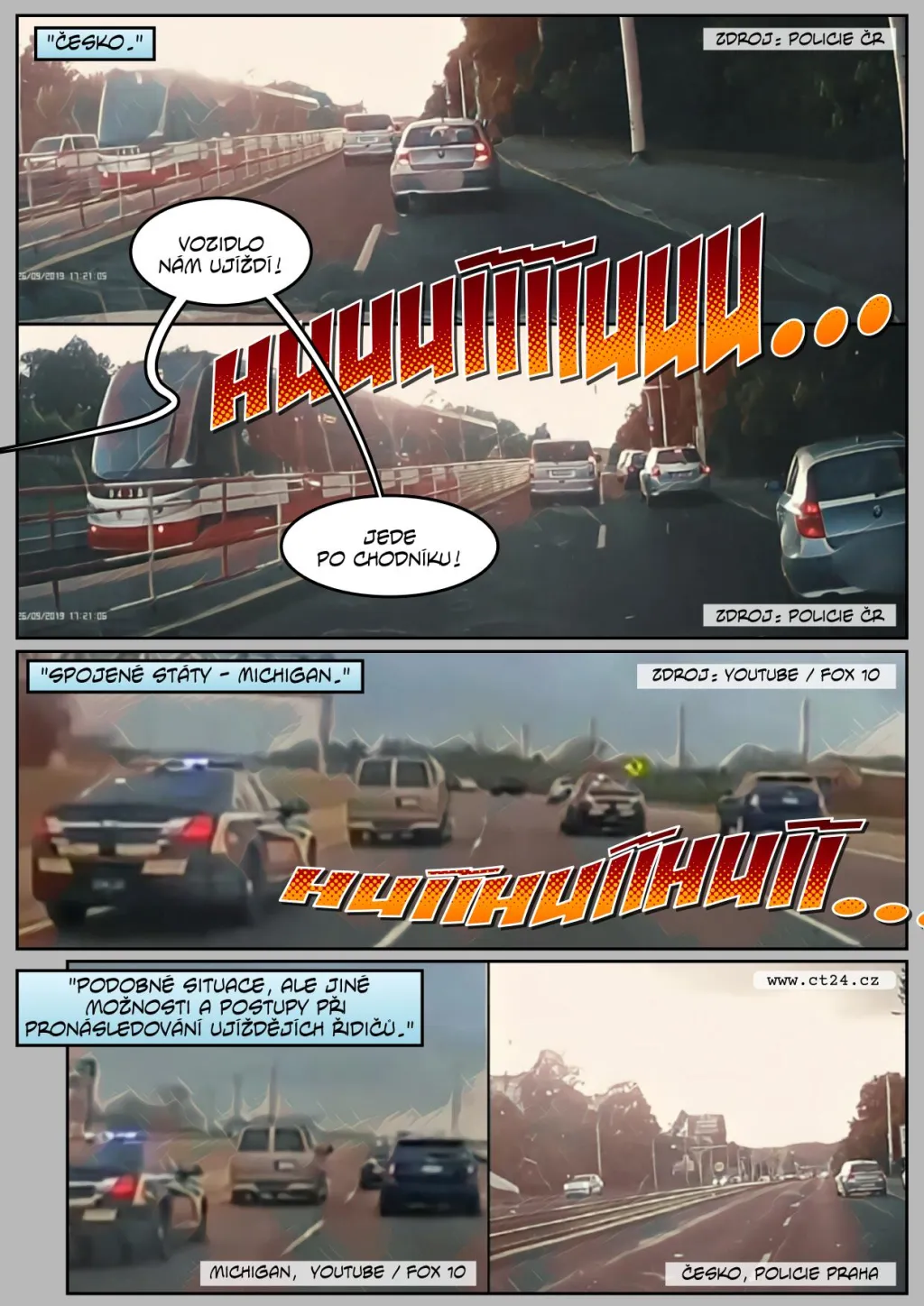 Nové bezpečností rámy pro policejní auta