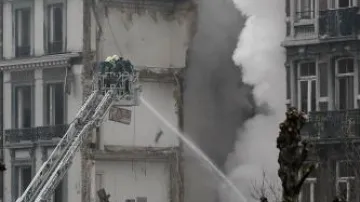 Zřícený dům v Belgii