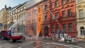 Oheň na Praze 7