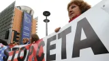 Demonstrace proti smlouvě CETA