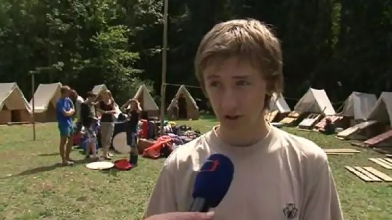 O noční bouřce vypráví skaut Pavel Vaculík