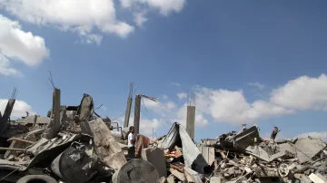 Pásmo Gazy zničené izraelskými útoky