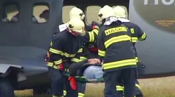 Cvičení na českobudějovickém letišti