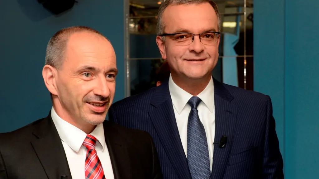 Martin Kuba a Miroslav Kalousek