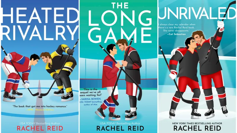 Hokejové gay romance od Rachel Reidové