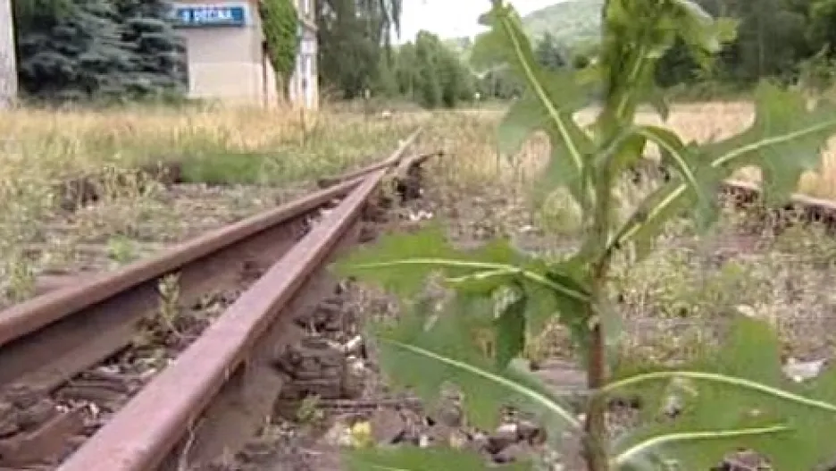 Výhybka v Jílovém u Děčína