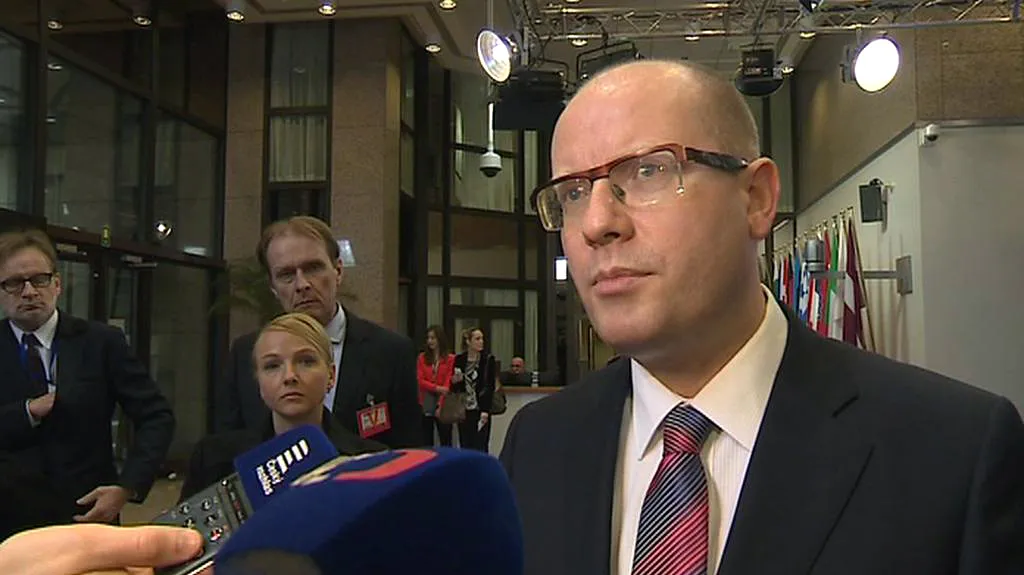 Bohuslav Sobotka po jednání s Donaldem Tuskem