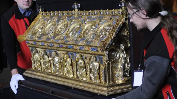 Relikviář se vystavoval i na Pražském hradě