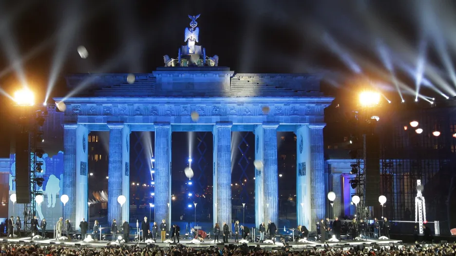 Německé oslavy 25. výročí pádu Berlínské zdi