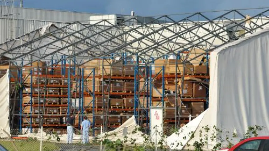 Řádění tornáda na Pardubicku