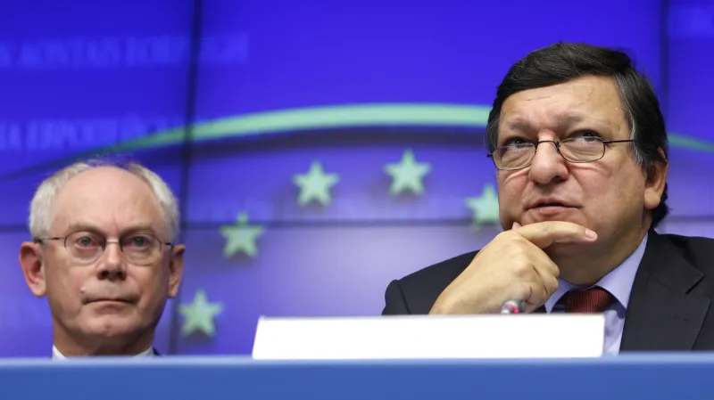 Herman van Rompuy a José Manuel Barroso