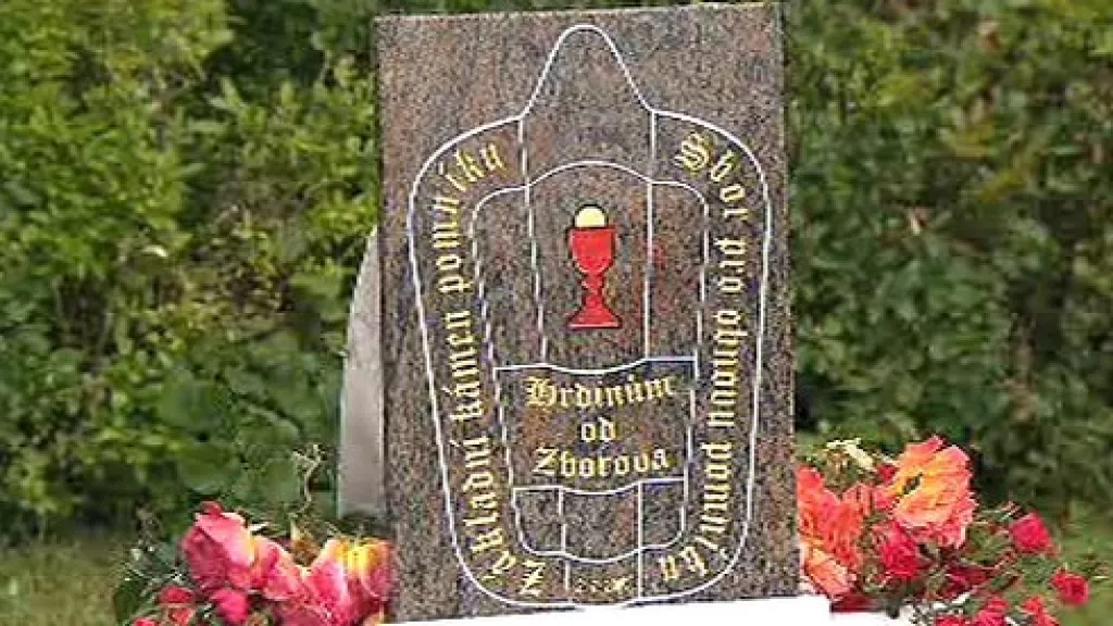Základní kámen pomníku bitvy u Zborova