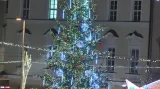 Vánoční strom na náměstí Svobody v roce 2012