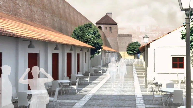 Vizualizace rekonstrukce hradu Špilberk