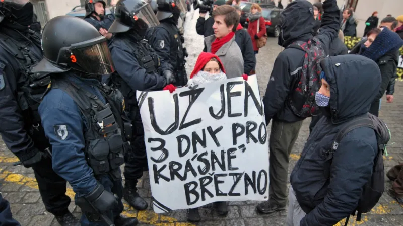 Demonstrace před MPSV