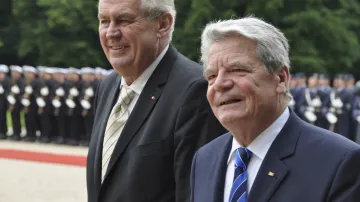 Miloš Zeman a Joachim Gauck