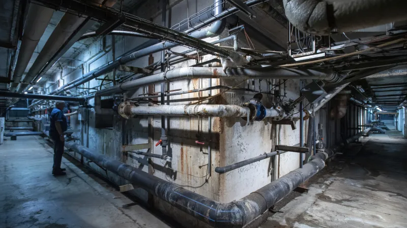 Útroby Bazénu Liberec