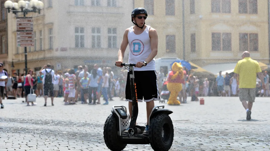 Segway v centru Prahy