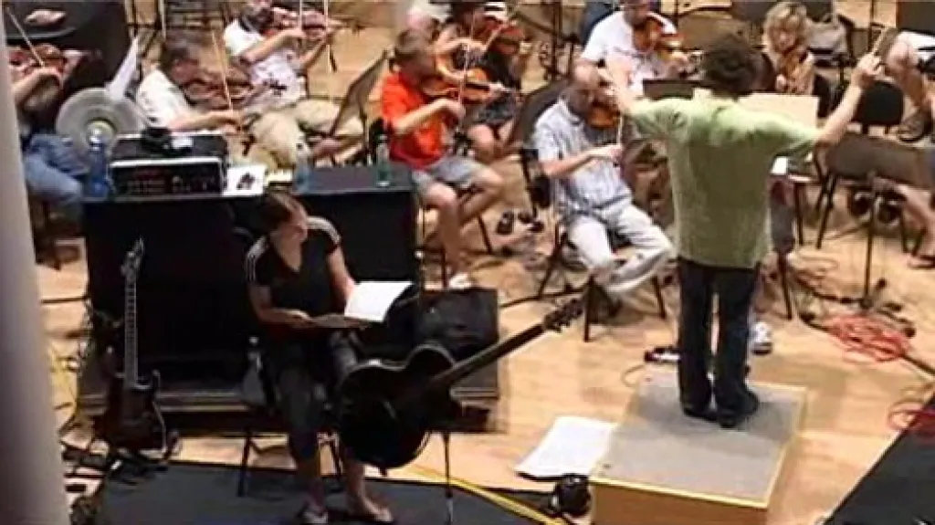 Zkouška Tarji Turunen a zlínského orchestru